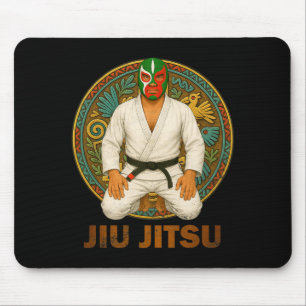 Tapis De Souris Masque de Lucha Libre Jiu Jitsu de style vintage m