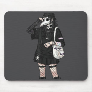 Tapis De Souris Masque facial de papillon de Cottagecore gothique