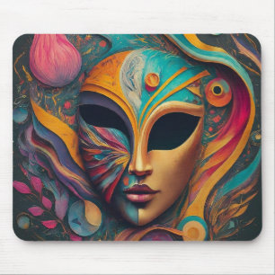 Tapis De Souris Masque visage de l'oeil noir