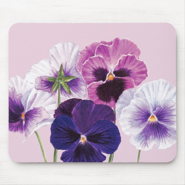 Tapis De Souris Mat de souris - Conception de Pansement Floral (Devant)
