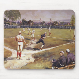 Tapis De Souris Match de baseball de sport vintage par Henry Sandh