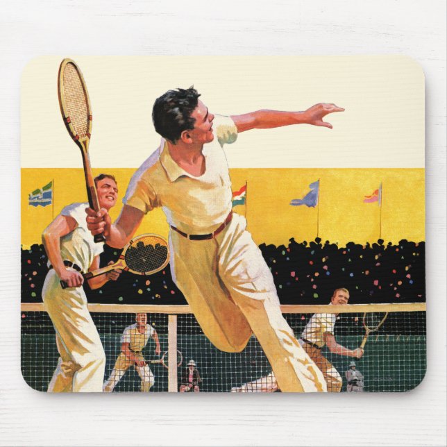 Tapis De Souris Match de tennis de doubles (Devant)
