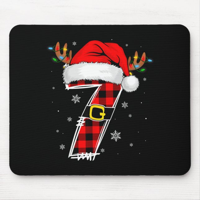 Tapis De Souris Matching Couples Christmas 6 7 Six Seven Meme Slan (Devant)