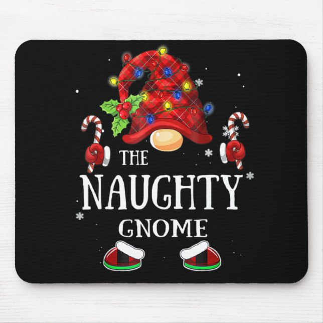 Tapis De Souris Matching Family The Naughty Gnome Christmas Group  (Devant)