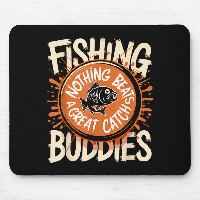 Tapis De Souris Matching Fishing Buddies Team Fisherman Friends Ch (Devant)