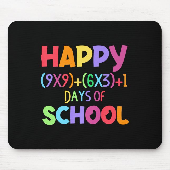 Tapis De Souris Math Formula 100 Jours D'École Drôle Enseignant Ma (Devant)