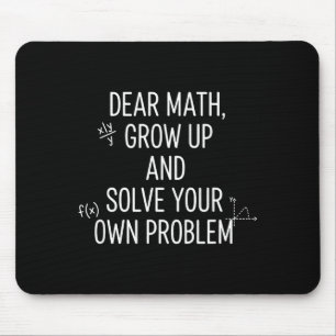Tapis De Souris Mathématiques Cher Math, Grandis Et Résous Toi