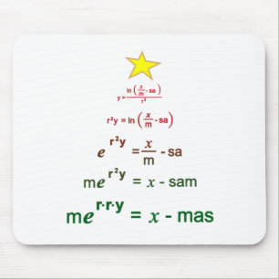 Tapis De Souris Maths de Noël