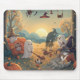 Tapis De Souris Matin après Halloween - Un Conte Fantomatique de N