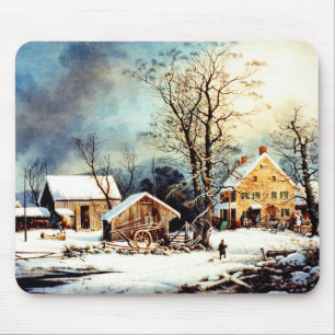 Tapis De Souris Matin neigeux froid