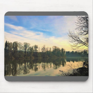 Tapis De Souris Matin sur la rivière Willamette, OU