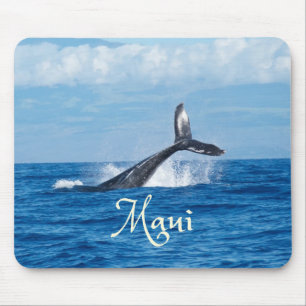 Tapis De Souris Maui Hawaii Ocean Whale Tail