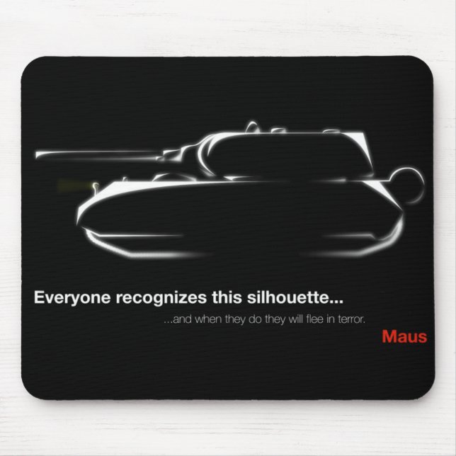 Tapis De Souris Maus Tenk Mousepad (Devant)