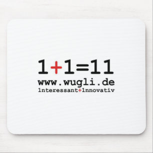 Tapis De Souris Mauspad "1+1=11"