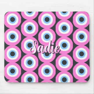 Tapis De Souris mauvais œil rose personnalisable