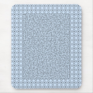 Tapis De Souris Maze Hexagon bleu