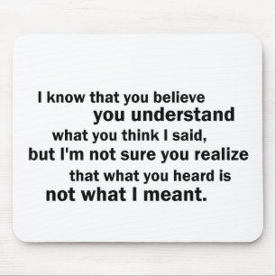 Tapis De Souris McCloskey sur la compréhension