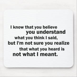 Tapis De Souris McCloskey sur la compréhension