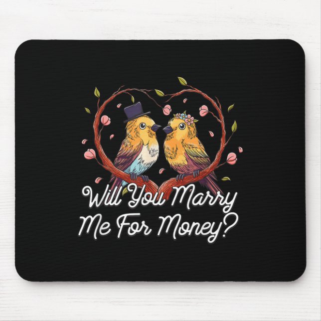 Tapis De Souris Me Marierez-Vous Mariage D'Argent Sarcastique (Devant)