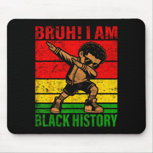 Tapis De Souris Mec je suis l'histoire des Noirs Enfants Garçons H