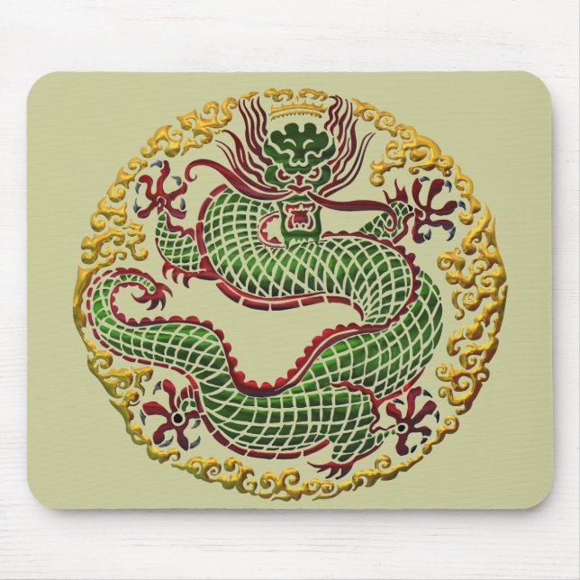 Tapis De Souris Médaillon Dragon (Devant)