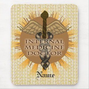 Tapis De Souris Médecin de médecine interne Caducée
