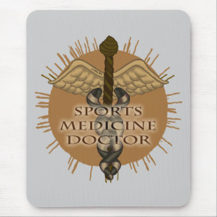Tapis De Souris Médecin de médecine sportive Caducée