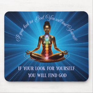Tapis De Souris Médiation spirituelle des femmes Mousepad