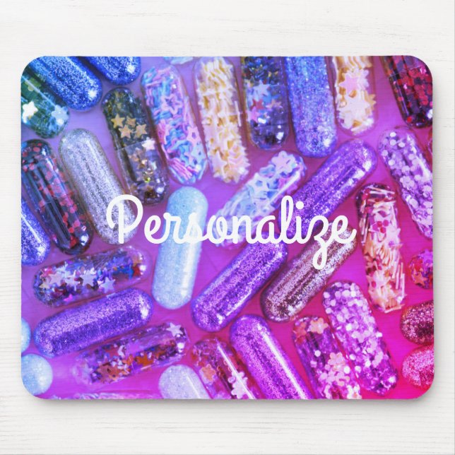 Tapis De Souris Médicaments à paillettes (Devant)