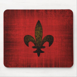 Tapis de souris médiéval rouge