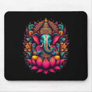 Tapis De Souris Méditation Yoga Ganesh Dieu Hindou Namaste Tee Gan