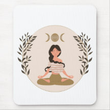 Méditer la lune de femme phases feuille boho class