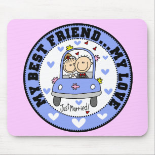 Tapis De Souris Meilleur ami et amour Mousepad