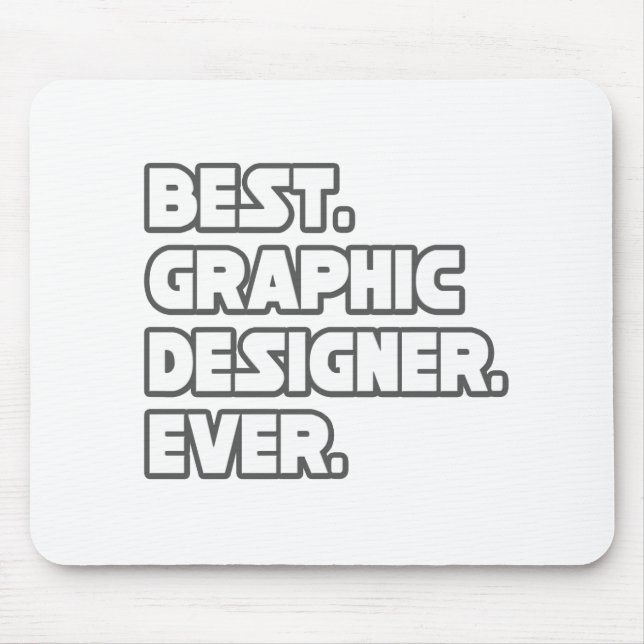 Tapis De Souris Meilleur concepteur graphique jamais (Devant)