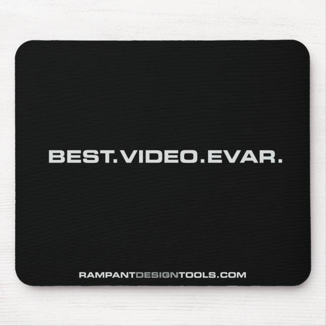 Tapis De Souris Meilleur évar vidéo - Black Mousepad (Devant)