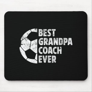 Tapis De Souris Meilleur Grand-Père Entraîneur de Football Grand-P