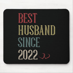 Tapis De Souris Meilleur Mari 2022 3 Année 3e anniversaire Mariage