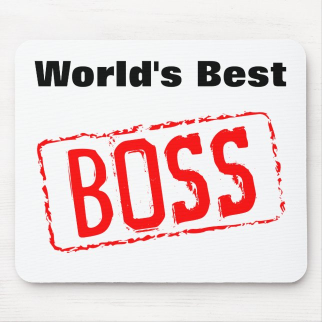 Tapis De Souris Meilleur Pad Souris Boss au monde (Devant)