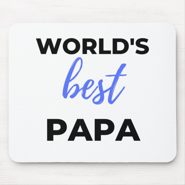 Tapis De Souris Meilleur Papa bl du monde (Devant)