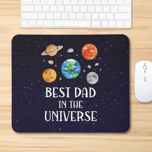 Tapis De Souris Meilleur Papa de l'Univers Citation Drôle Fête des