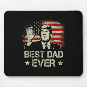 Tapis De Souris Meilleur papa jamais Fête des pères États-Unis Dra