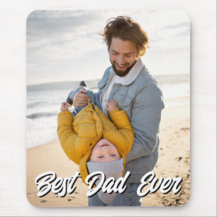 Tapis De Souris Meilleur papa Jamais Photo Fête des pères Cadeau