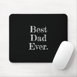 Tapis De Souris Meilleur Papa Jamais Typographie Dessinée à la Mai
