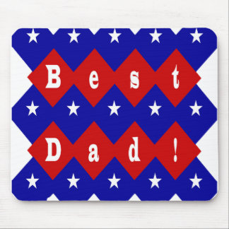 Tapis De Souris Meilleur papa Stars et Diamants