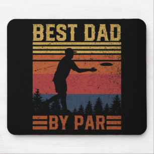 Tapis De Souris Meilleur Papa Vintage Par Disc Golf Papa Fête des 