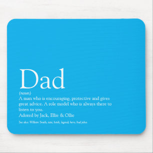 Tapis De Souris Meilleur Père Papa Papa Père Définition Ciel Bleu