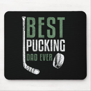 Tapis De Souris Meilleur Pucking Papa Jamais Hockey Papa Père Gran