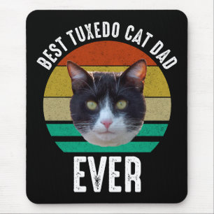 Tapis De Souris Meilleur Tuxedo Chat Papa Jamais