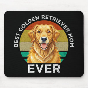 Tapis De Souris Meilleure maman Golden Retriever de tous les temps