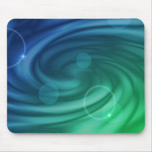 Tapis De Souris Mélange De Couleurs Bleu Et Vert Doux Vortex